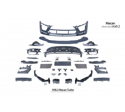 Macan 2014-2021 95B.2 TURBO priekinis bamperis 